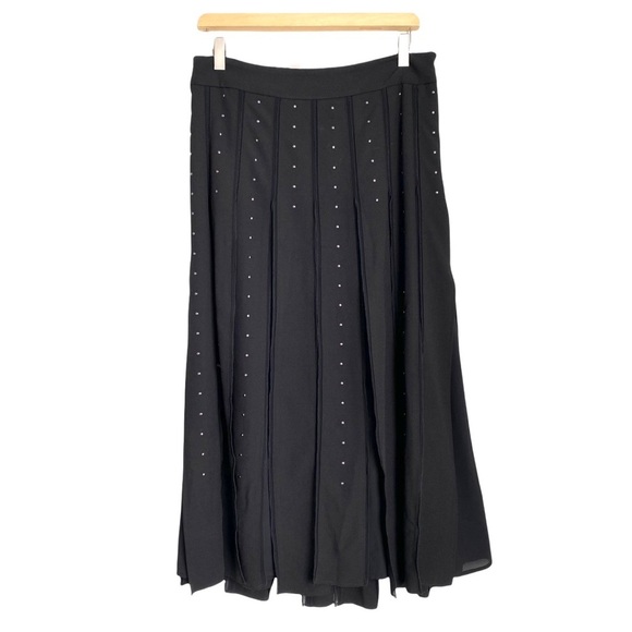 GUESS NWT Lita Studded Flyaway Midi Skirt size 6 - Picture 3 of 12